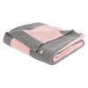 Pink/Grey Ivy League Baby Blanket