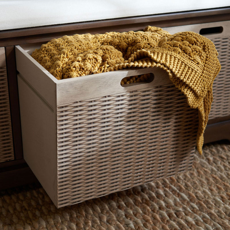 McIntosh Basket Storage Bench