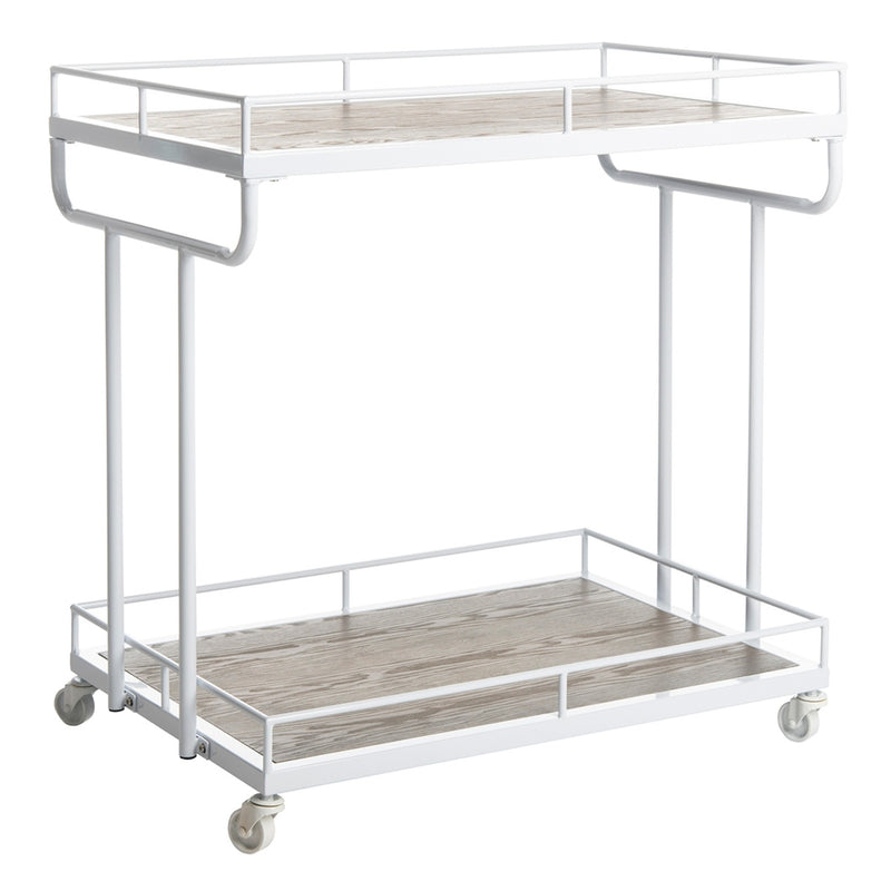 Alina 2 Tier Rectangle Bar Cart