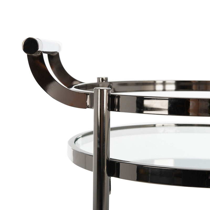 Darcie 2 Tier Round Bar Cart