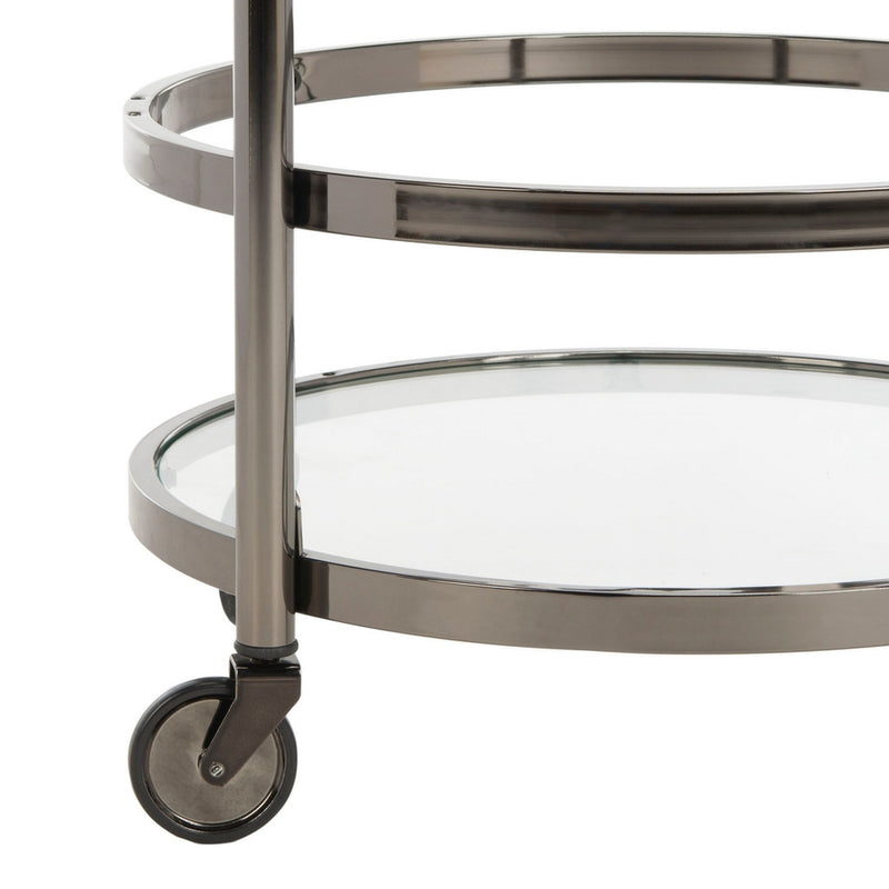 Darcie 2 Tier Round Bar Cart