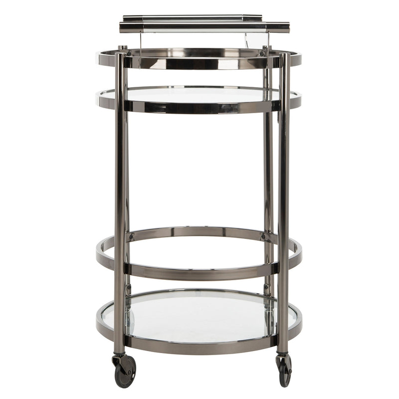 Darcie 2 Tier Round Bar Cart