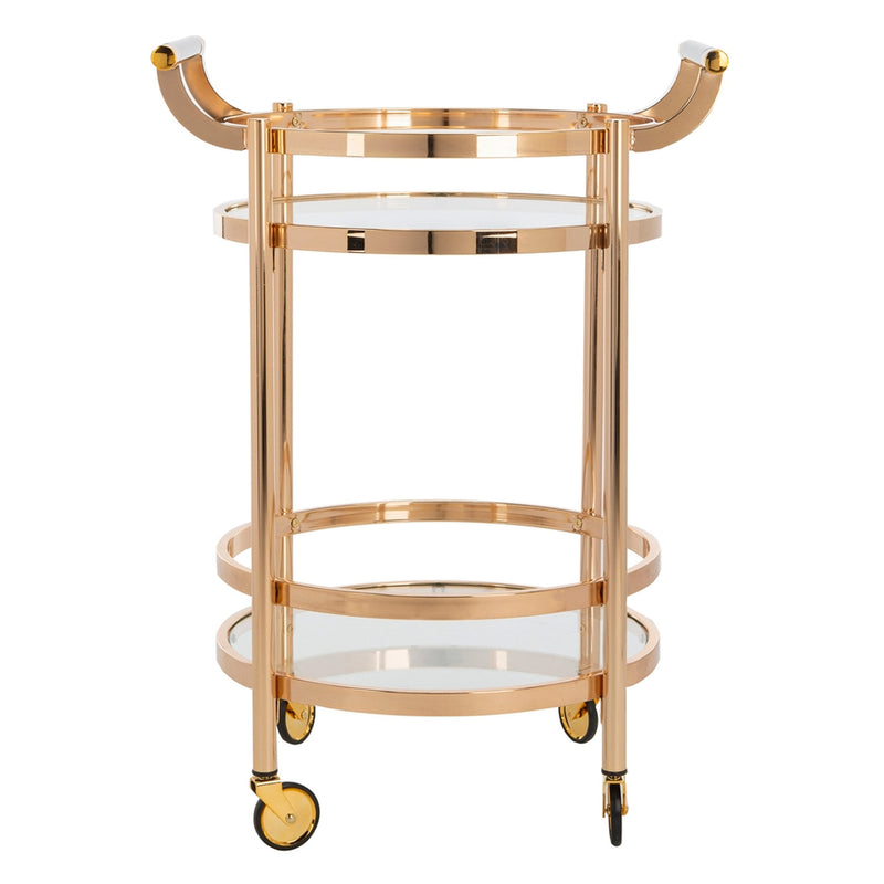 Darcie 2 Tier Round Bar Cart