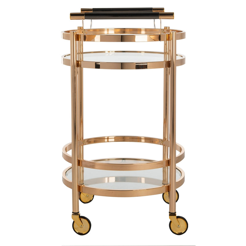 Darcie 2 Tier Round Bar Cart