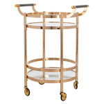 Darcie 2 Tier Round Bar Cart