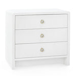 Villa and House Bryant Linen 3 Drawer Side Table