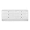 Villa and House Bryant Linen Extra Wide Large 6 Drawer Dresser