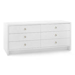 Villa and House Bryant Linen Extra Wide Large 6 Drawer Dresser