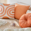 Swirl Sunset Throw Pillow