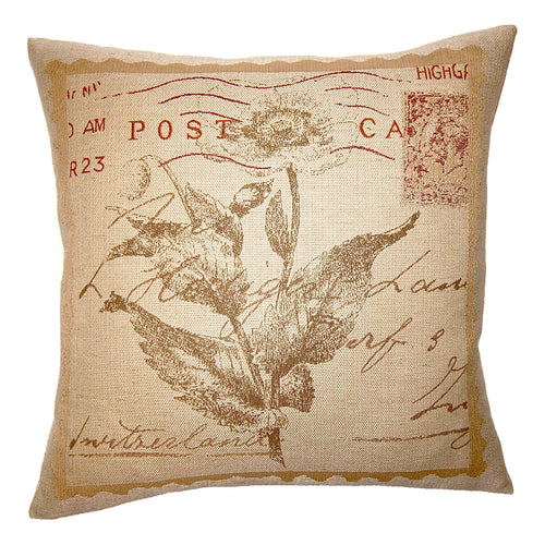 Square Feathers Conrad Postes Throw Pillow