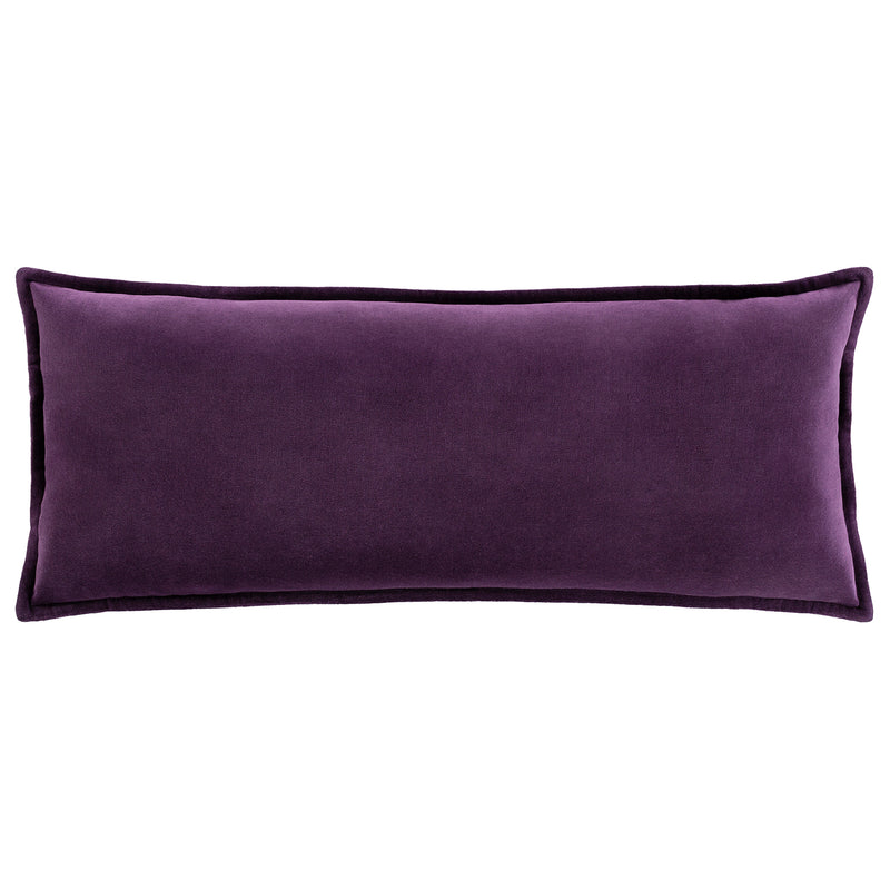 Olivia Cotton Velvet Lumbar Throw Pillow