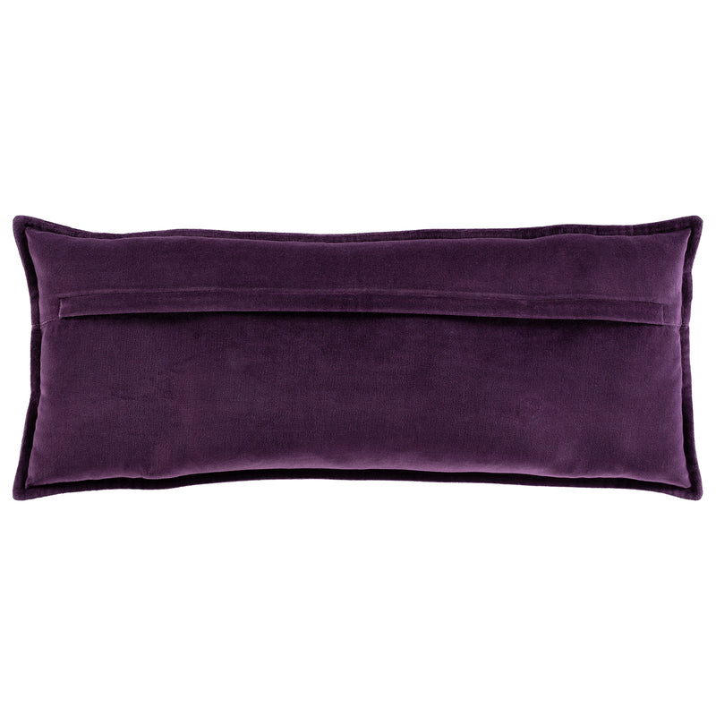 Olivia Cotton Velvet Lumbar Throw Pillow