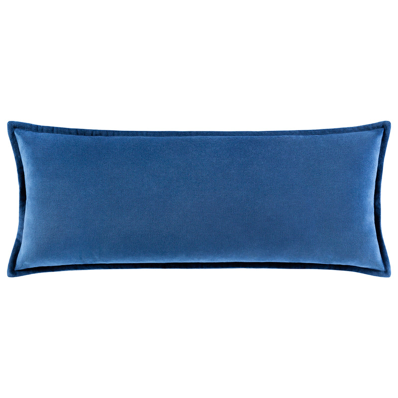 Olivia Cotton Velvet Lumbar Throw Pillow