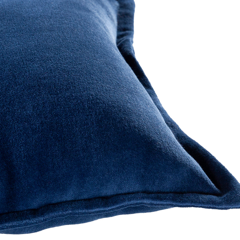 Olivia Cotton Velvet Lumbar Throw Pillow