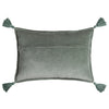 Olivia Tassel Cotton Velvet Throw Pillow