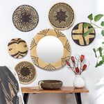 Santiago Flora Round Wall Mirror