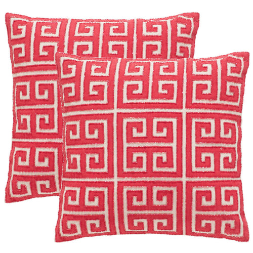 Alisha Beaded Throw Pillow Set of 2