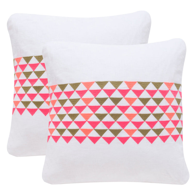 Daniel Embroidered Throw Pillow Set of 2