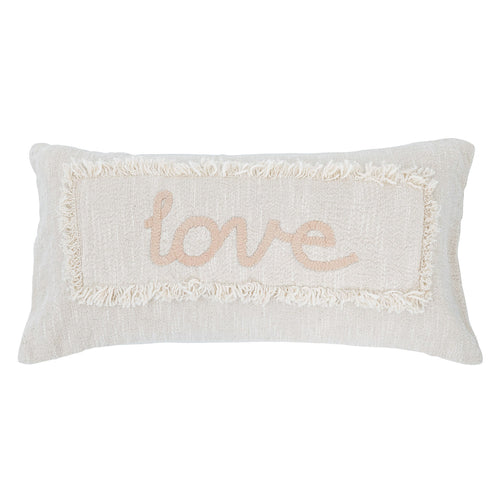 Frayed Love Throw Pillow