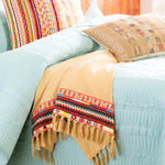 Zig Zag Fringe Throw Blanket