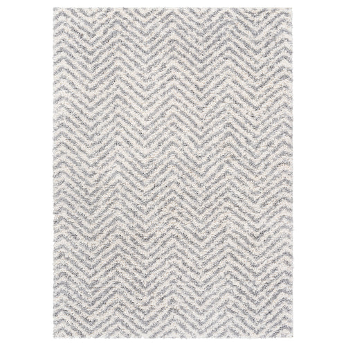 Livabliss Deluxe Shag Chevron Machine Woven Rug