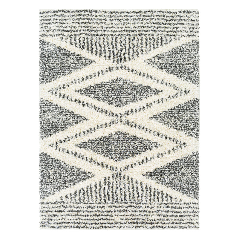 Livabliss Deluxe Shag Hook Machine Woven Rug