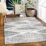 Livabliss Deluxe Shag Hook Machine Woven Rug