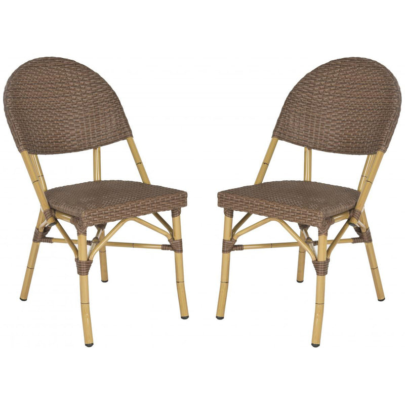 Castaneda Stacking Indoor/Outdoor Side Chair Set of 2