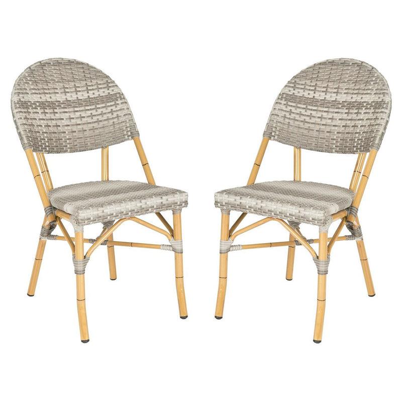 Castaneda Stacking Indoor/Outdoor Side Chair Set of 2