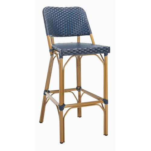 Aliyah Navy Indoor/Outdoor Bar Stool