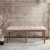 Keen French Brasserie Tufted Bench