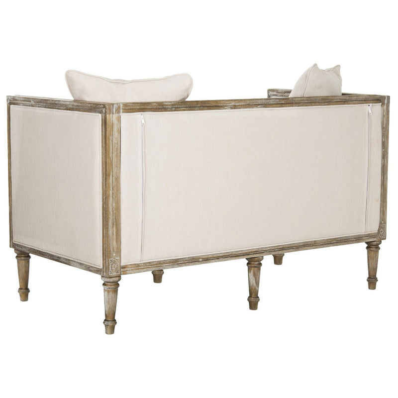 Nieto French Country Beige Settee