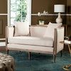 Nieto French Country Beige Settee