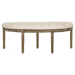 Villanueva Tufted Semi Circle Bench