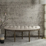 Villanueva Tufted Semi Circle Bench