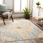 Livabliss Floransa Medallion Machine Woven Rug