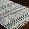 Livabliss Farmhouse Tassel Row Hand Woven Rug