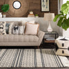 Livabliss Farmhouse Tassel Row Hand Woven Rug