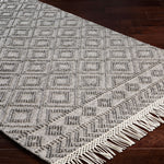 Surya Farmhouse Tassel Diamond Hand Woven Rug