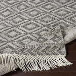 Surya Farmhouse Tassel Diamond Hand Woven Rug