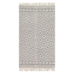 Surya Farmhouse Tassel Diamond Hand Woven Rug