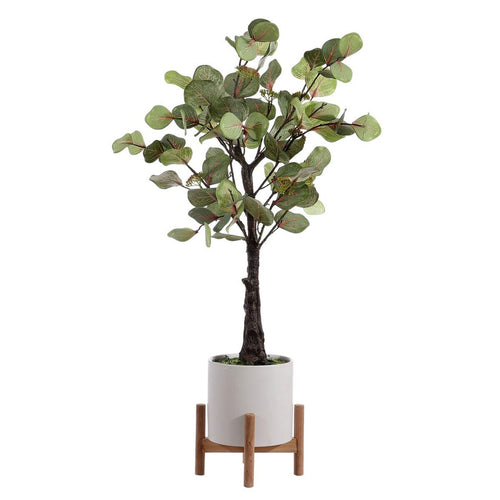 Faux Eucalyptus Potted Tree Small