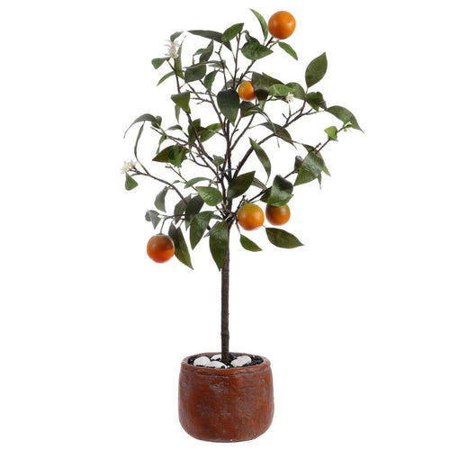 Faux Orange Potted Tree