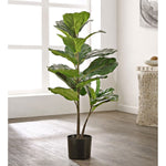 Faux Ficus Lyrata Potted Tree