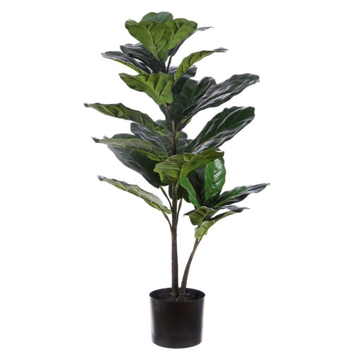 Faux Ficus Lyrata Potted Tree