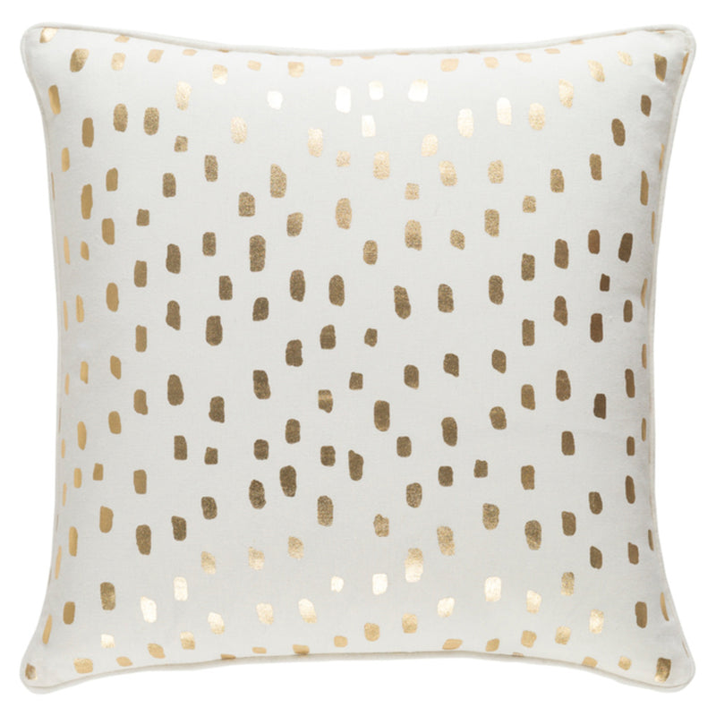 Coco Spot Gold Throw Pillow