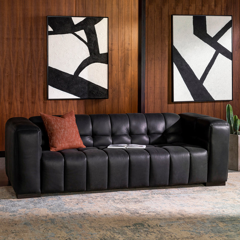 Crossett Leather Sofa