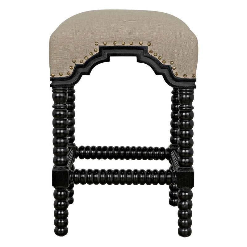 Noir Abacus Counter Stool