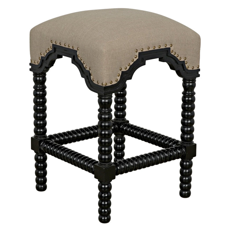 Noir Abacus Counter Stool