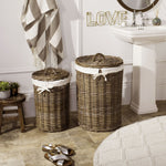 Jaramillo Rattan Laundry Basket Set of 2